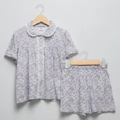 CONIGLIO - Pijama Con cuello Para Niña 2 piezas de Flores de Algodón