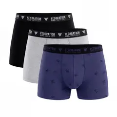 FEDERATION - Boxer Niño Pack de 3 unidades Cintura elásticada de Algodón