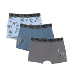 JURASSIC WORLD - Boxers Niño Pack de 3 unidades  Algodón