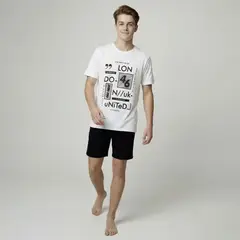 FEDERATION - Pijama Cintura elásticada Para Niño 2 piezas con Estampado Manga corta de Algodón