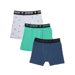 FEDERATION - Boxers para Niño Pack de 3 unidades de Algodón
