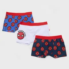 SPIDER MAN - Boxer Niño Pack de 3 unidades Cintura elásticada de Algodón Spider-man