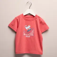 YAMP - Camiseta Bebé niño con Estampado Manga corta Algodón