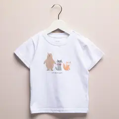 YAMP - Camiseta Bebé niño con Estampado Manga corta Algodón
