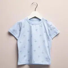 YAMP - Camiseta Bebé niño con Estampado Manga corta Algodón