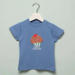 YAMP - Camiseta Bebé niña con Estampado Manga corta Algodón