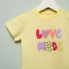 YAMP - Camiseta Bebé niña con Estampado Manga corta Algodón