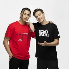 ECKO - Camisetas Niño Pack de 2 unidades Logo Manga corta Algodón