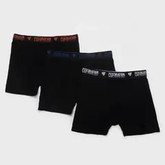 FEDERATION - Boxer Niño Pack de 3 unidades Cintura elásticada de Algodón
