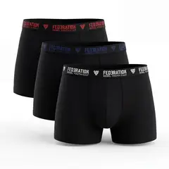 FEDERATION - Boxer Niño Pack de 3 unidades Cintura elásticada de Algodón
