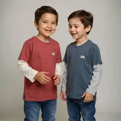 YAMP - Camiseta manga larga Niño Manga larga Algodón