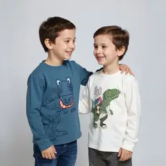 YAMP - Camiseta manga larga Niño Manga larga Algodón