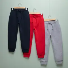 YAMP - Jogger Para Niño Pack de 3 unidades Cintura elásticada Algodón