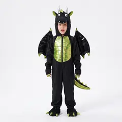 YAMP - Disfraz para niño dragón negro animal