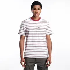 DOO AUSTRALIA - Camiseta polo Hombre Manga corta de Rayas de Algodón