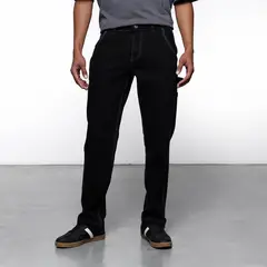 DENIMLAB - Jean 5 Bolsillos Hombre Cargo de Algodón Largo 32