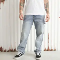 DENIMLAB - Jean 5 Bolsillos Hombre Cargo de Algodón