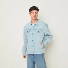 BEARCLIFF - Chaqueta de jean Hombre de Algodón
