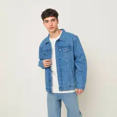 BEARCLIFF - Chaqueta de jean Hombre de Algodón