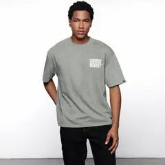 DENIMLAB - Camiseta Hombre Manga corta con Estampado de Algodón