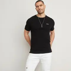 MOSSIMO - Camiseta Hombre Manga corta de Algodón