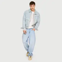 BEARCLIFF - Chaqueta de jean Hombre de Algodón