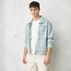 BEARCLIFF - Chaqueta de jean Hombre de Algodón