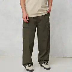 BEARCLIFF - Pantalón cargo Hombre Baggy de Algodón