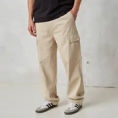 BEARCLIFF - Pantalón cargo Hombre Baggy de Algodón