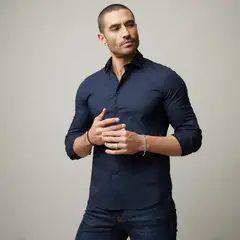 MOSSIMO - Camisa Hombre Manga larga Slim