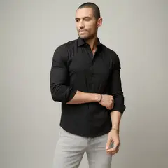 MOSSIMO - Camisa Hombre Manga larga Slim