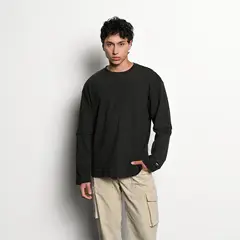 DENIMLAB - Camiseta Hombre Manga larga de Algodón