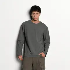 DENIMLAB - Camiseta Hombre Manga larga de Algodón