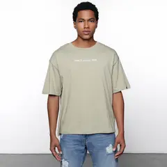 DENIMLAB - Camiseta Hombre Manga corta con Estampado de Algodón