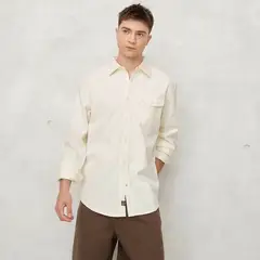 BEARCLIFF - Camisa Hombre Manga larga Recto de Algodón