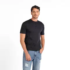 MOSSIMO - Camiseta Hombre Manga corta de Algodón