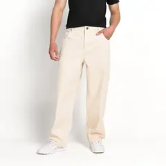 BEARCLIFF - Jean 5 Bolsillos Hombre Baggy de Algodón