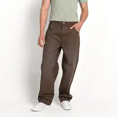 BEARCLIFF - Jean 5 Bolsillos Hombre Baggy de Algodón