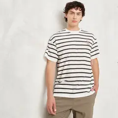 BEARCLIFF - Camiseta Hombre Manga corta de Rayas