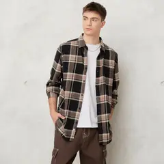 BEARCLIFF - Camisa Hombre Manga larga Recto
