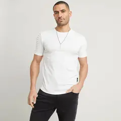 MOSSIMO - Camiseta Hombre Manga corta de Algodón