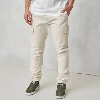 BEARCLIFF - Pantalón cargo Hombre Jogger de Algodón Largo 32