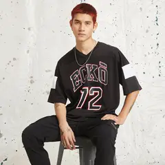 ECKO - Camiseta Hombre Manga corta con Estampado Oversized fit