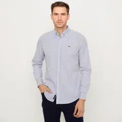 UNIVERSITY CLUB - Camisa Casual Hombre Manga Larga De Algodón
