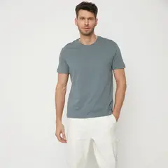 BASEMENT - Camiseta Hombre Manga corta Regular fit de Algodón