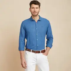 LA MARTINA - Camisa Hombre Manga larga Slim fit