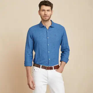LA MARTINA - Camisa Hombre Manga larga Slim fit