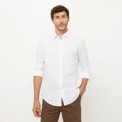 NEWPORT - Camisa Hombre Manga larga Slim de Algodón