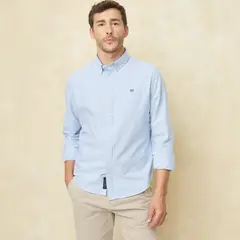 UNIVERSITY CLUB - Camisa Hombre Manga larga Slim