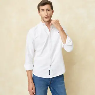 UNIVERSITY CLUB - Camisa Hombre Manga larga Slim